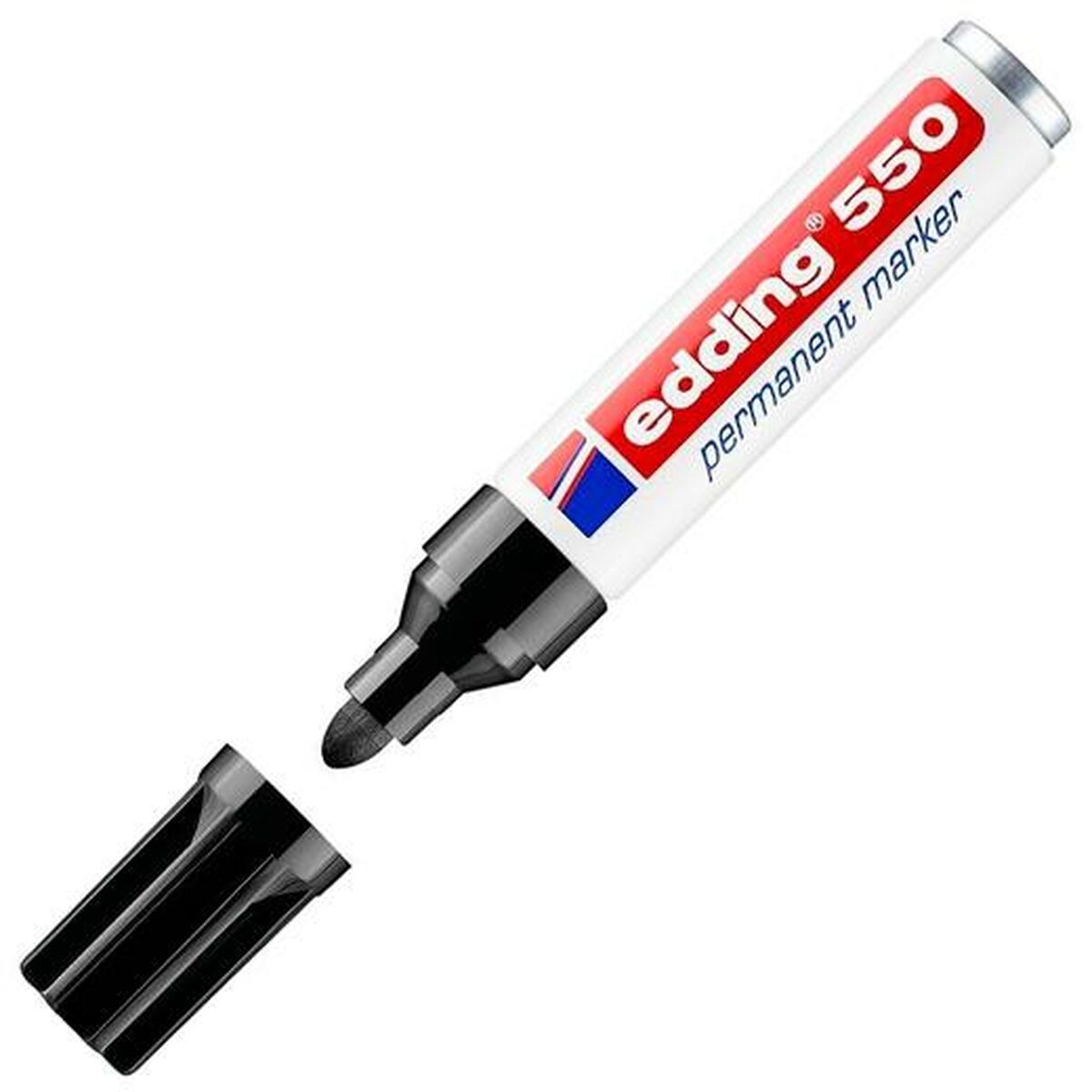 Trajni marker Edding 550 Črna (10 kosov)